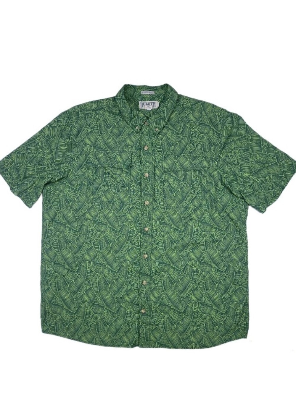 Duluth Trading Co Untucked Standard Fit Vented Shirt Sleeve Shirt Mens Size 2XLT